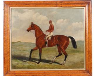Lot 308: Winner Two Thousand Guineas Horse Jockey Portrait