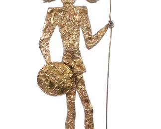 Lot 167a: Pal Kepenyes Brass Spanish Conquistador Sculpture