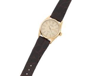 Lot 107: Vintage Rolex Golden Egg Gold Capped Wrist Watch