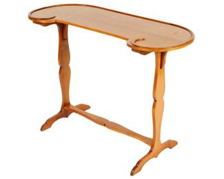 Lot 140: French Carved Cherry Kidney Occasional Table
