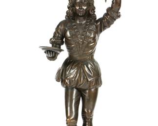 Lot 66: Large Manner of Basarel Carved Page Boy Sculpture