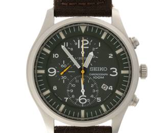Lot 183: Seiko Chronograph Stainless Steel Wrist Watch
