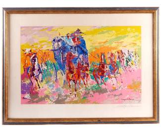 Lot 280: Leroy Neiman Hommage to Remington Serigraph
