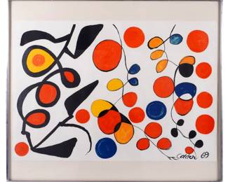 Lot 248: 1969 Alexander Calder Spring Carnival Lithohraph