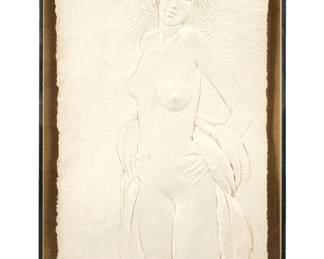 Lot 382: Frank Gallo Cast Paper Nude Beauty Sculpture
