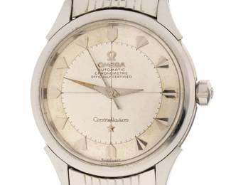 Lot 91: Vintage Omega Constellation Stainless Wrist Watch