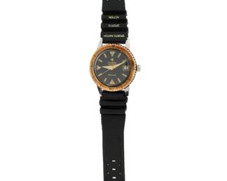 Lot 181: Vintage Zodiac Sea Wolf Stainless Wrist Watch