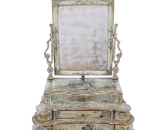 Lot 213: 18th C Italian Table Top Vanity Chest