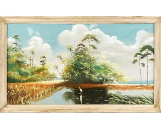 Lot 50: Large Alfonso Moran Florida Highwaymen Backwaters