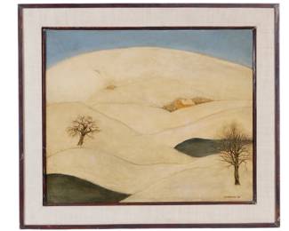 Lot 260: 1934 Arnold Aaron Friedman Snowy Winter Landscape