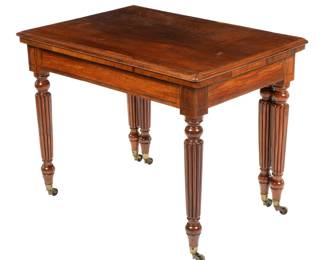 Lot 31: Gillows Quality English Rosewood Flip Top Table