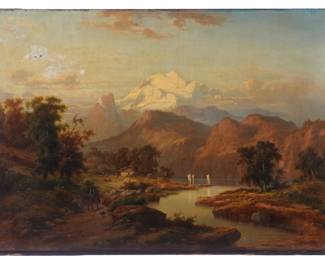 Lot 211: H. Baumgartner Alpine Landscape Painting
