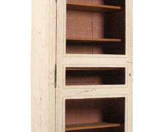 Lot 257: 19th C French Painted Armoire / Cabinet