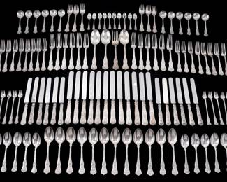 Lot 14a: 121pc Tiffany & Co. Olympian Sterling Flatware Set
