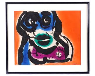 Lot 96: 1975 Karel Appel Night Faces on Broadway Etching
