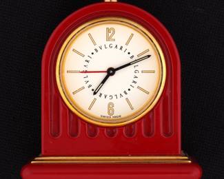 Lot 378: Bvlgari Travel Alarm Clock