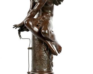 Lot 203: Giulio Monteverde Genius of Franklin Bronze