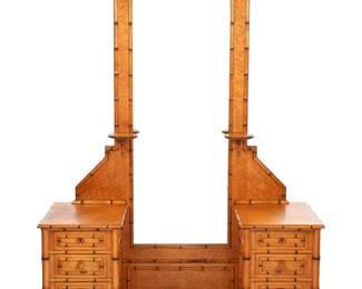 Lot 190: Aesthetic Movement Maple Drop Well Dresser Vanity
