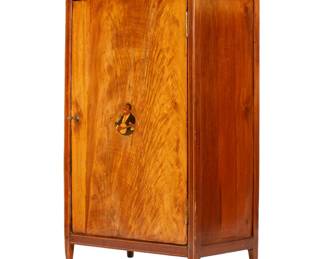 Lot 38: French Art Deco Jazz Minstrel Inlaid Front Cabinet