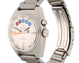 Lot 173: Aquastar Regate Yacht Timing Stainless Wrist Watch