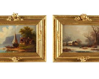 Lot 339: Two Celestine Brugner Landscape Paintings