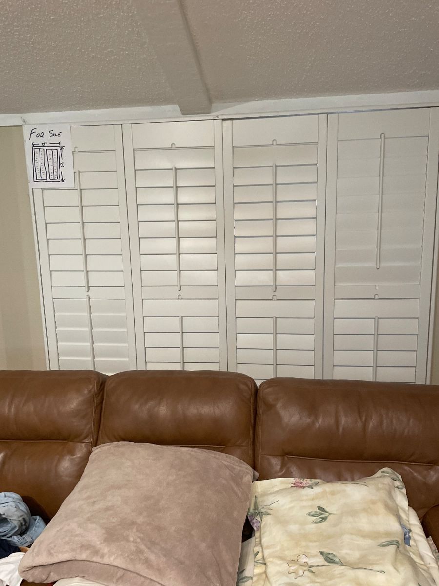 Excellent condition:  shutters