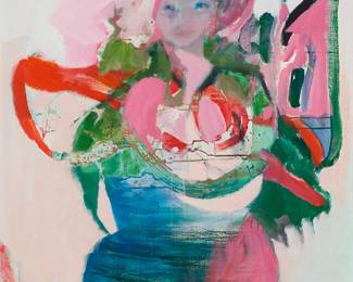 2181
Mattie Staniek
(20th Century)
Abstract female figure
Oil on canvas
Signed lower right: Staniek
48" H x 36" W
Estimate: $500 - $700