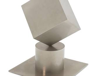 2162
James Libero Prestini
(1908-1993)
"Construction 349," 1980
Nickel-plated steel
Unmarked
Overall: 29" H x 22" W x 21" D
Estimate: $2,000 - $3,000