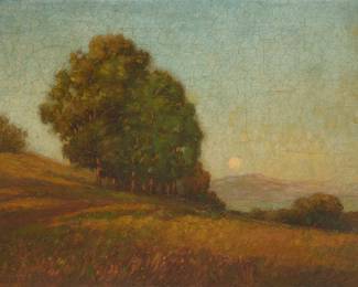 2105
Leonard Lester
(1870-1952)
"Montecito, California"
Oil on canvas
Signed and titled lower left: Leonard Lester
17.25" H x 23" W
Estimate: $600 - $800