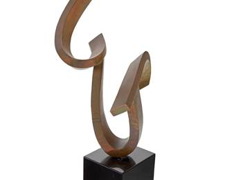 2164
Siró
(20th Century)
"De Alma Grande," 1979
Patinated bronze on stone base
Edition: 3/10
With etched signature, date, and edition near base: © Siró / '79
Bronze: 37.25" H x 22.5" W x 16" D; Base: 8.75" H x 10.25" W x 11.25" D
Estimate: $600 - $800