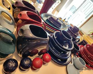A large collection of Fiestaware! 