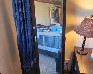 Very tall Floor Jewelry Box Cabinet. 