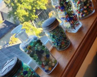 A very large collection of Marbles. 