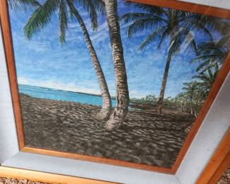 Framed Hawaiian Print by signed by the Artist Brader