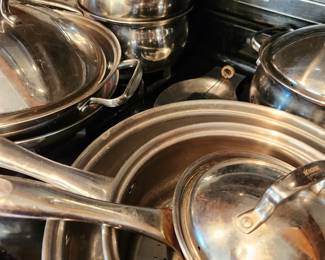 Pots and Pans mostly by Belgique Gourmet. 