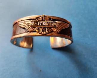 Silver Harley Davidson Bracelet. 