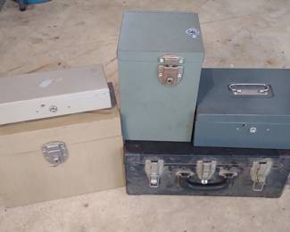5 Lock Boxes (4 Are Metal)