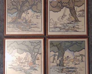 4 Pierre Noury Art Prints in Frames