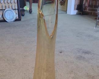Vintage Mid Century Swung glass Art Vase