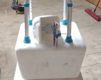 Shower Safety Bench, Hand Rail & 2 Foam Coolers