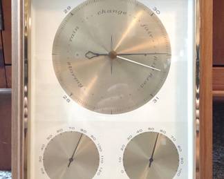 Vintage Airguide Framed Barometer Wall Station