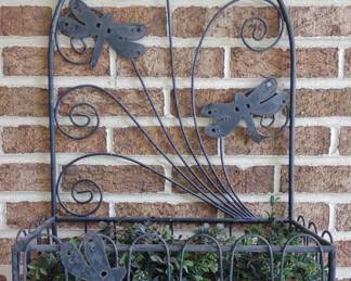 Metal Hanging Butterfly Wall Planter