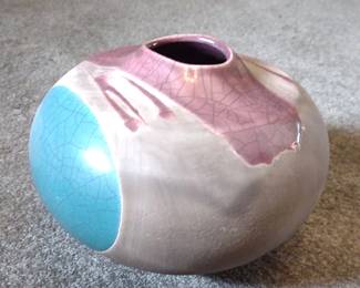 Tony Evans Signed Pottery Vase