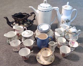 Porcelain Teapots & Teacups