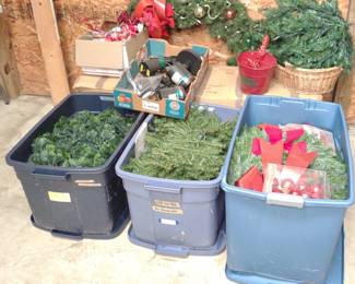 Artificial Christmas Tree's & Wreath Decorations