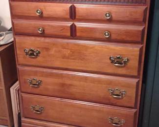 Vintage Solid Wood Chest of Drawers