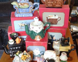 7 Figural Ceramic Teapots