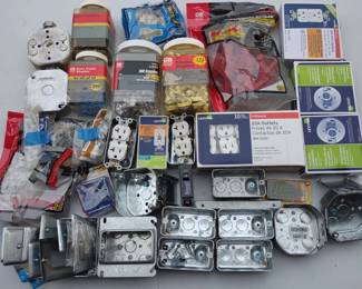 Assorted Electric Outlets & Hardware