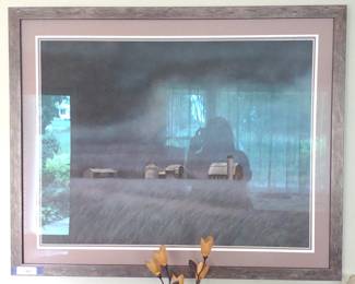 James Lincke Farm Scene Print Art in Frame