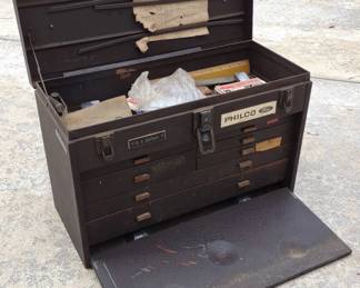 Vintage Kennedy Machinist Tool Chest / Box & Tools